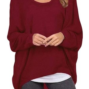 Plus Size 3XL Batwing Sweater Shirt Top Hi Low